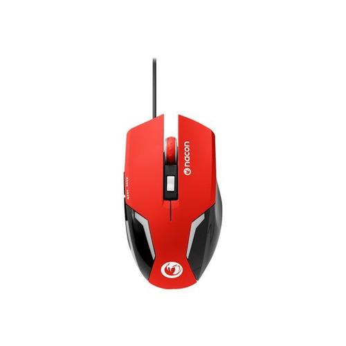 Nacon GM-105 - Souris - optique - 6 boutons - filaire - USB - rouge