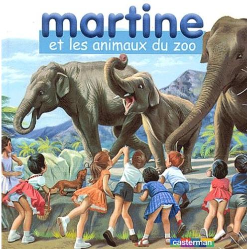 Martine Et Les Animaux Du Zoo - Coffret Livre Avec Un Jeu De Cubes En Bois