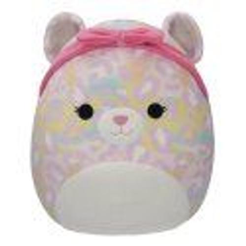 Squishmallows Peluche Pink Rainbow Leopard With Pink Headband Michael