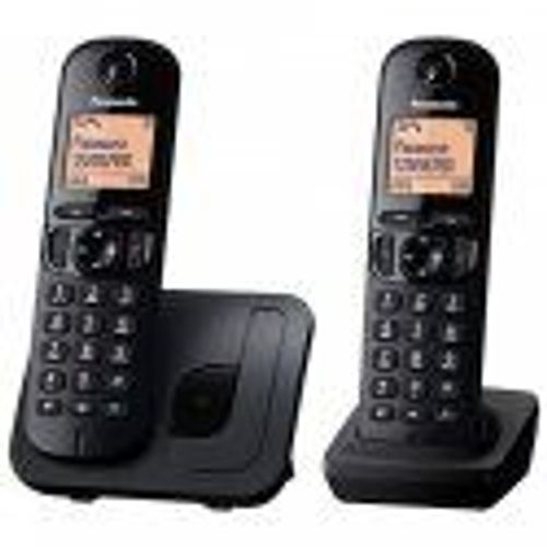 Panasonic Kx-tgc212 Téléphone Dect Identification De L'appelant Noir
