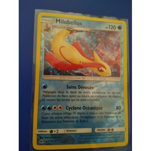 Carte Pokémon Française Reverse 27 /111 Milobellus Invasion Carmin
