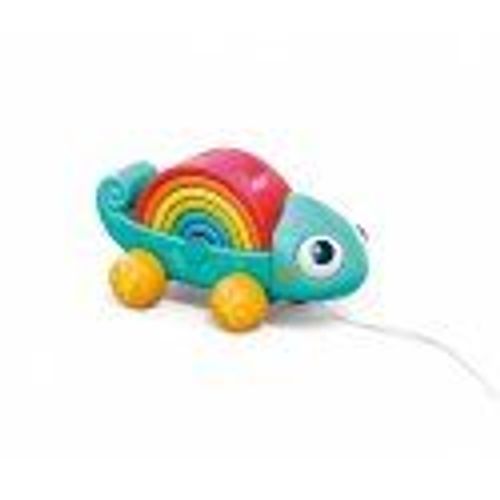 Kinder And Kids - Pulling Animal, Rainbow Chameleon With Multi Functi