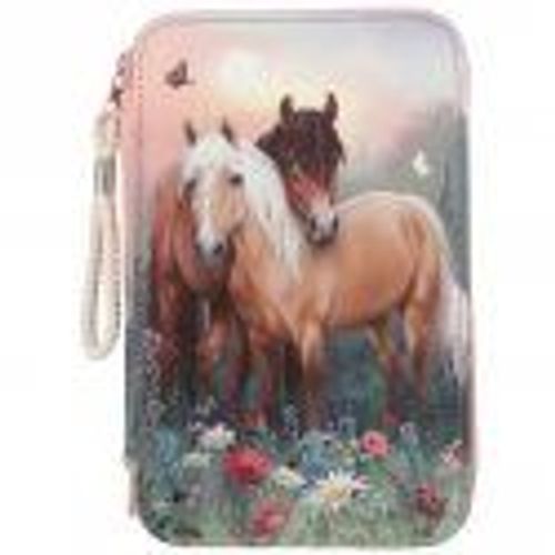 Miss Melody Triple Pencil Case Flowers ( 0412869 )