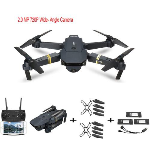 E58 2mp W/ 720p Camera Wifi Fpv Foldable Selfie Drone Rc Quadcopter Rtfzen3685-Générique