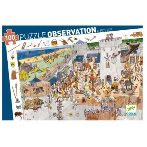 Puzzle 100 Pièces Poster Et Jeu D'observation : Gaulois Et Romains