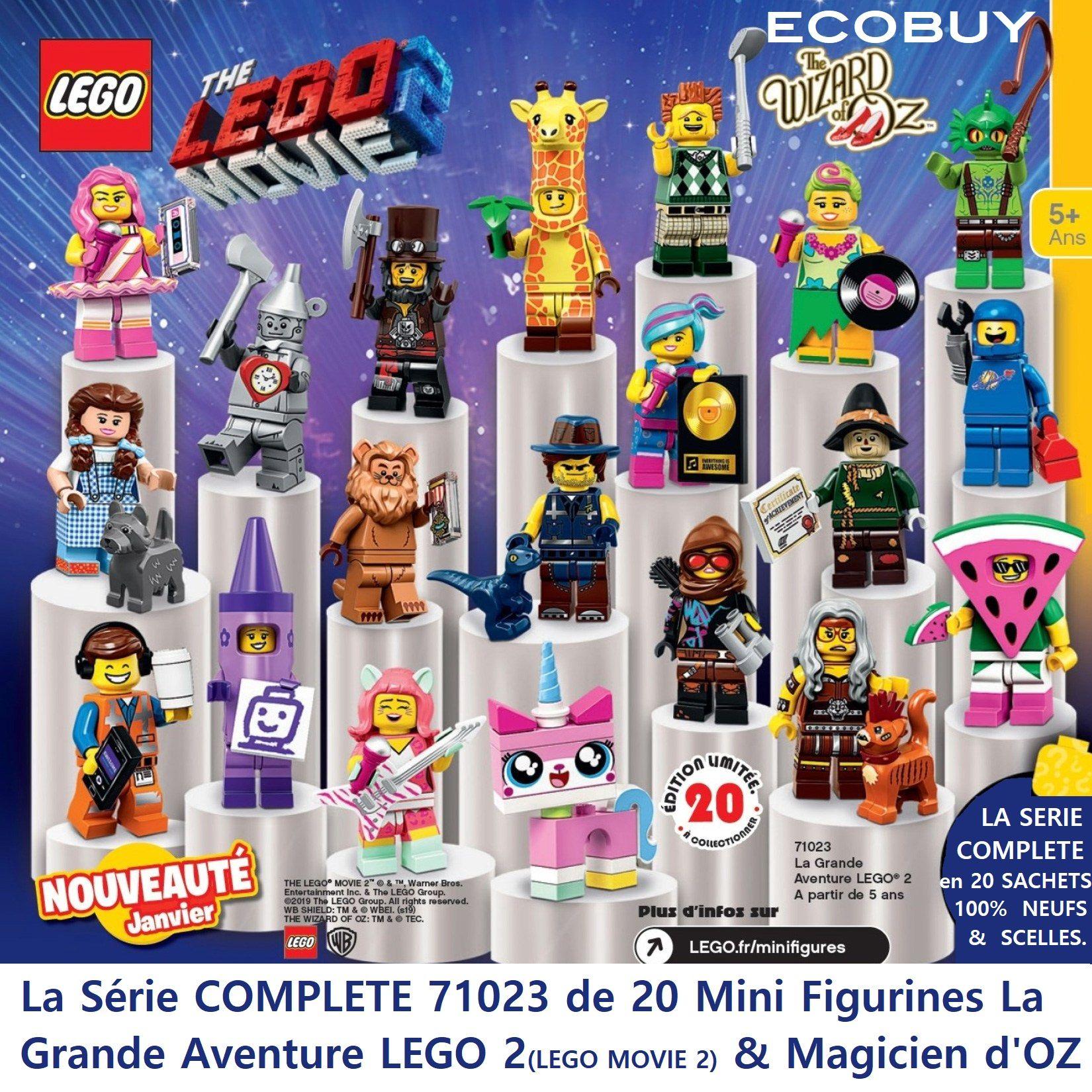 Lego 71023 The Lego Movie II Série Series 2 avec Wizard of Oz personnages complet 