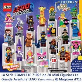 71023 - La Série complète de 20 Mini figurines LEGO Movie 2 La