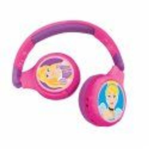 Lexibook - Disney Princess - 2 In 1 Bluetooth® Foldable Headphones (H
