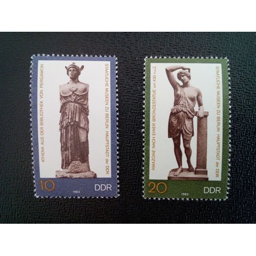 Timbre Allemagne / Rda Yt 2433 - 2434 Séries: Art Des Musées D'état, Berlin 1983 ( 07712 )