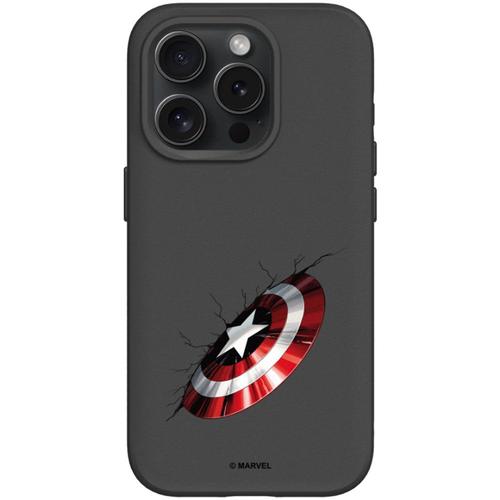 Coque Rhinoshield Solidsuit Noire Iphone 15 Pro Max Marvel Captain America