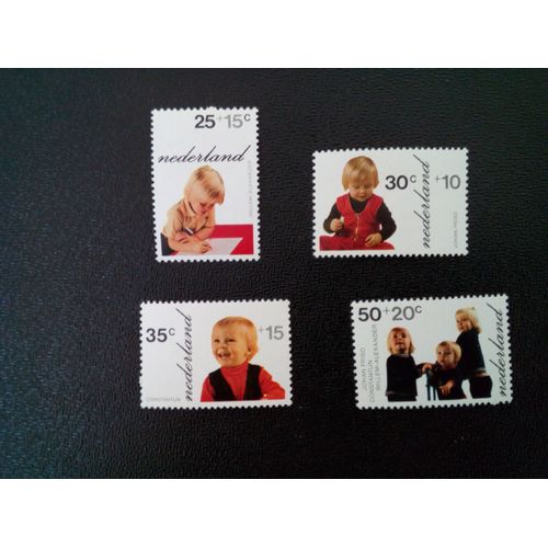 Timbre Pays-Bas / Holland Yt 972 - 975 Séries: Timbres Enfants 1972 ( 09712 )