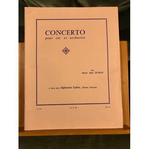 Pierre Max Dubois Concerto Pour Cor Et Piano Partition Éditions Leduc