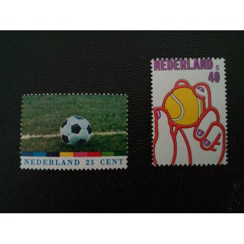 Timbre Pays-Bas / Holland Yt 1001 - 1002 Séries: Timbres De Sport 1974 ( 09712 )