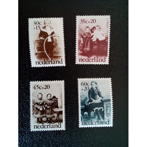 Timbre Pays-Bas / Holland Yt 1010 À 1013 Photographie De Jeunes Enfants 1974 ( 09712 )