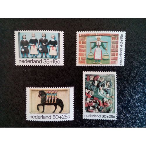 Timbre Pays-Bas / Holland Yt 1030 À 1033 Séries: Timbres Enfants 1975 ( 09712 )