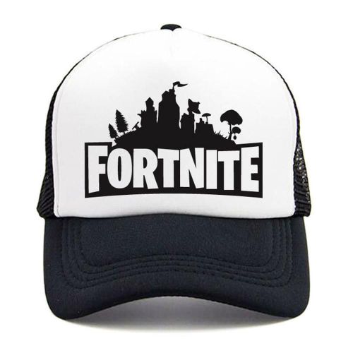 Casquette Fortnite Jeux Epic Games Blanc Et Noir Homme Adolescent Enfant Réglable Hip Hop Baseball Imprimée Logo 3d