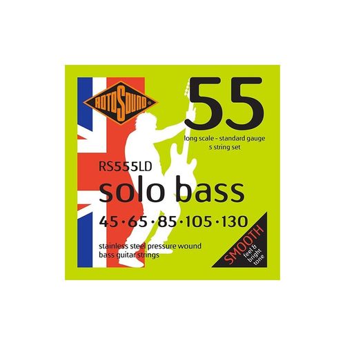 Rotosound Rs555ld Solo Bass - Jeu De 5 Cordes Basse - 45-130