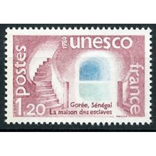 Timbres Service France 1980 Oblitéré N° 60 Île De Gorée Sénégal La Maison Des Esclaves