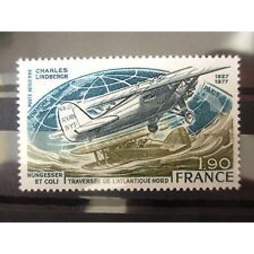 Timbres France Pa 1977 Oblitéré N° 50 Traversée De L'atlantique Nord