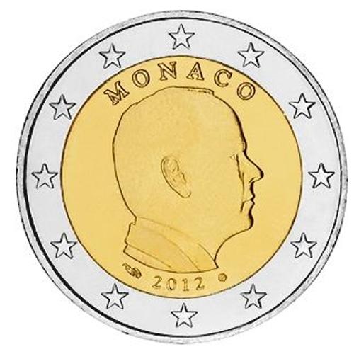 2 Euro Monaco 2012: Albert Ii 2e Carte Unc