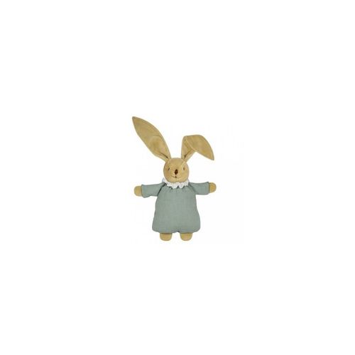 Lapin Nid D'ange Doudou - Lin Celadon 20cm