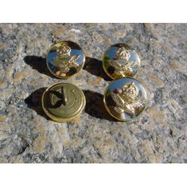 Raf Ww2 Lot De 4 Boutons En Metal Dore Authentique