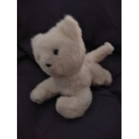 Doudou Peluche Chat Blanc Boulgom Vintage Rakuten