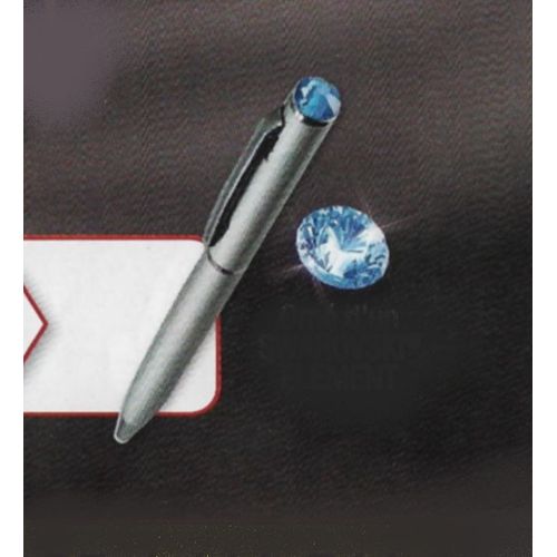 Stylo Bille Acier Orné De Swarovski Élements