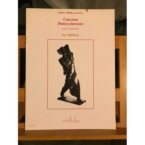 Jiri Jirmal Canzona E Danza Paesano Pour 4 Guitares Partition Éditions Lemoine