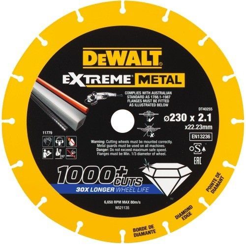 Disque diamant Métal Max diamètre 230 DEWALT