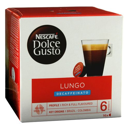 Nescafé Dolce Gusto Caffè Lungo Decaffeinato, Lot De 5, 5 X 16 Capsules