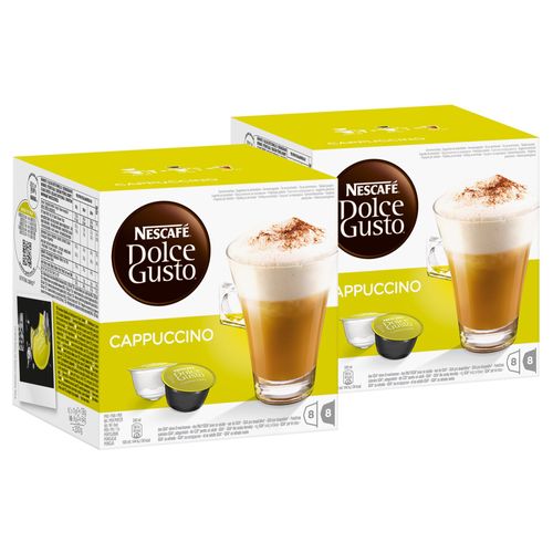 Nescafé Dolce Gusto Cappuccino, Lot De 2, 2 X 16 Capsules (16 Portions)