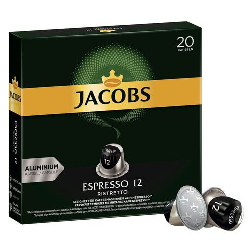 Jacobs Espresso 12 Ristretto Capsules De Café Compatible Nespresso 20 Capsules