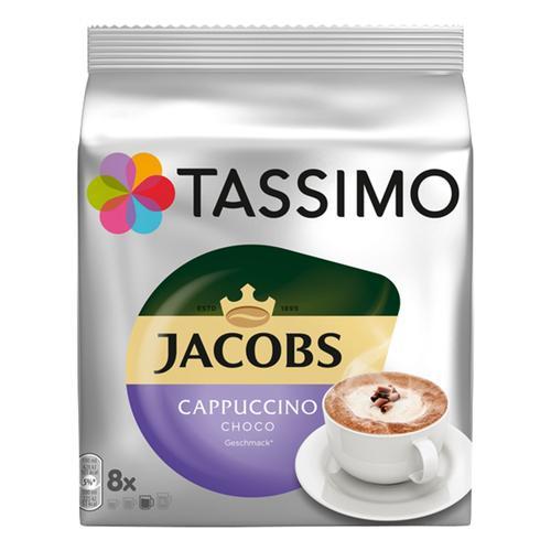 Tassimo Jacobs Cappuccino Choco Café Au Lait Cacao Goût Choco Capsules 8 T-Discs