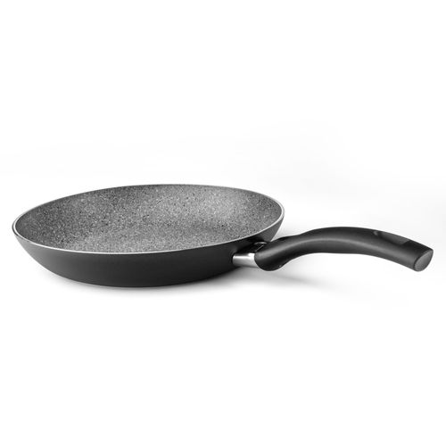 Ballarini Bologna Granitium, Poêle Plate, Frire, Induction, Noir-Mat, 24 Cm