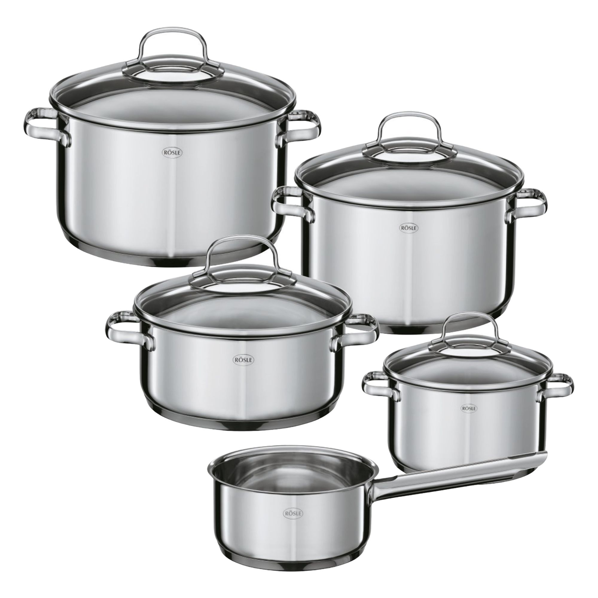 Rösle Elegance Set De Casseroles Et De Marmites 5pce Casserole Marmite Casserole