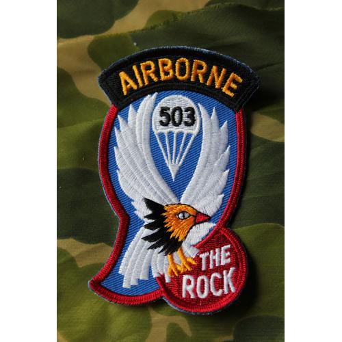 Insigne Insigne Tissu 503 Eme Regiment Division Airborne The Rock