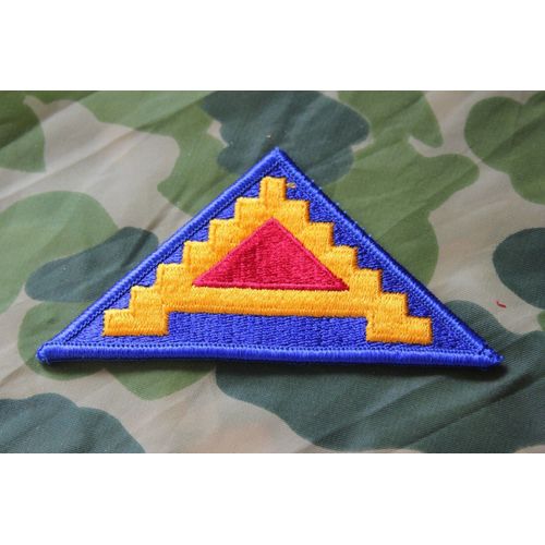Insigne Tissu De La 7 Eme Division D'infanterie Us Ww2