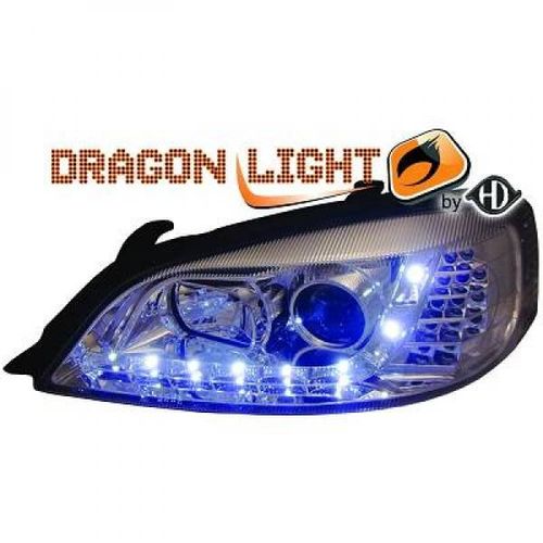 Set De Deux Phares Principaux H1/H1 Chrome Opel Astra G De 97 À 04