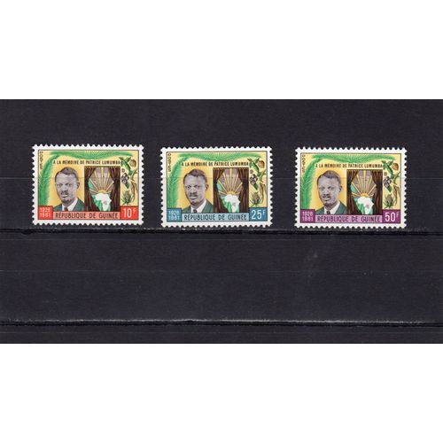 Timbres-Poste De La République De Guinée (Anniversaire De La Mort De Patrice Lumumba)