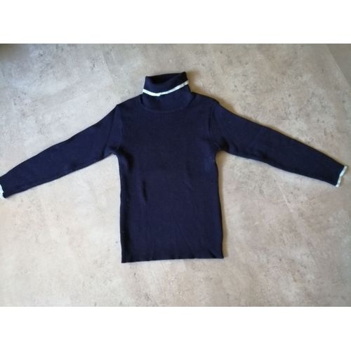 Pull Marine Bords Gris Perle 10 Ans Miniwak