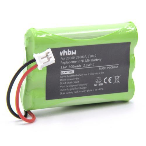 Vhbw Batterie Nimh 800mah (3.6v) Pour Babyphone, Moniteur Bébé Mbp11, Mbp33, Mbp34, Mbp36, Mbp36pu