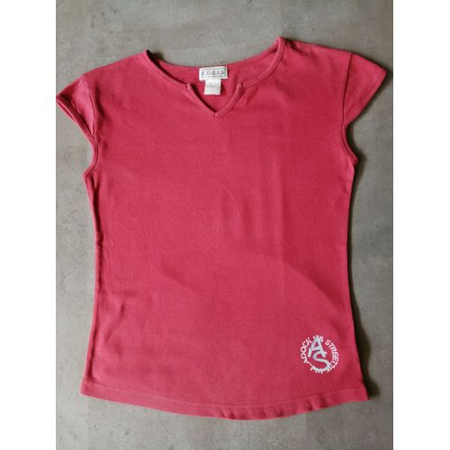 T-Shirt Rouge Cerise Taille 162 Edeis