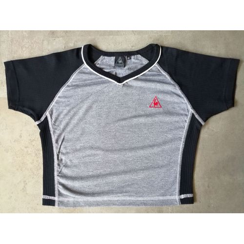 Top Taille M Noir Et Gris Le Coq Sportif