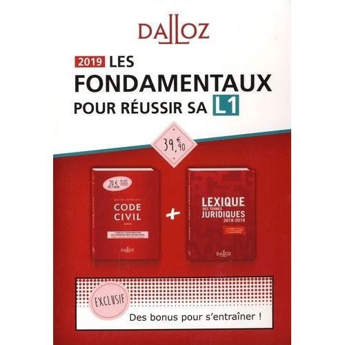 Les Fondamentaux Pour Réussir Sa L1 - Coffret En 2 Volumes : Code Civil - Lexique Des Termes Juridiques