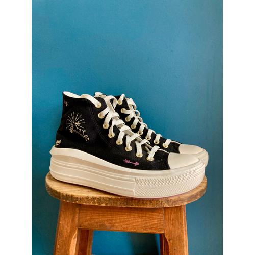 Converse Chuck Taylor All Star Move Hi Tiny Couleur Noire Taille 39