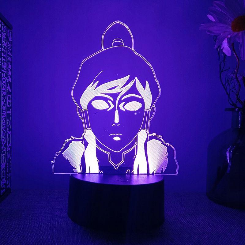 Lampe 3d Adapte  Avatar, Le Dernier Matre De L'air Korra,...