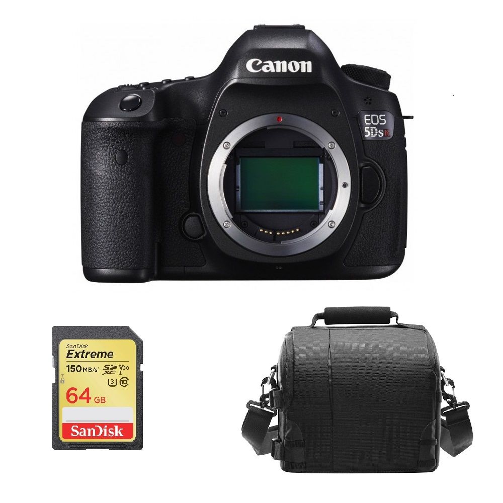 CANON EOS 5DSR Body + 64GB SD card + camera Bag