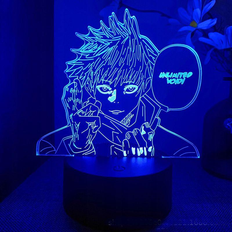 Lampe Led 3d Adapte  Jujutsu Kaisen Gojo Satoru, Lampe De ... - 4