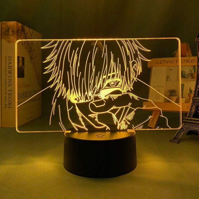 Lampe Led 3d Adapte  Jujutsu Kaisen Gojo Satoru, Lampe De ... - 5